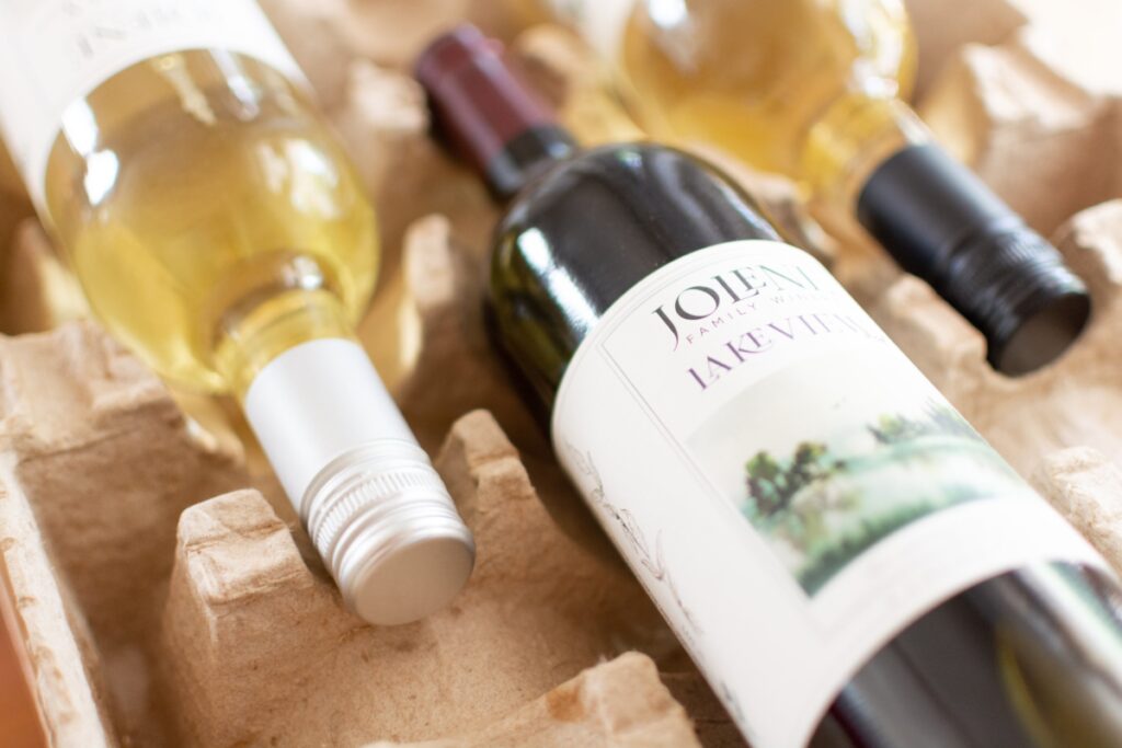 bottles from Jolene Family Winery